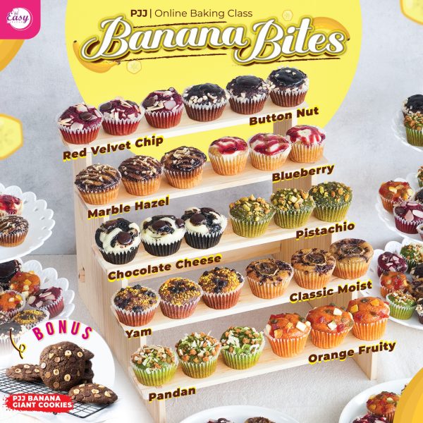 Kelas Online Banana Bites (10 Resepi)