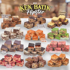 Kelas Online Kek Batik Hipster (12 Resepi)