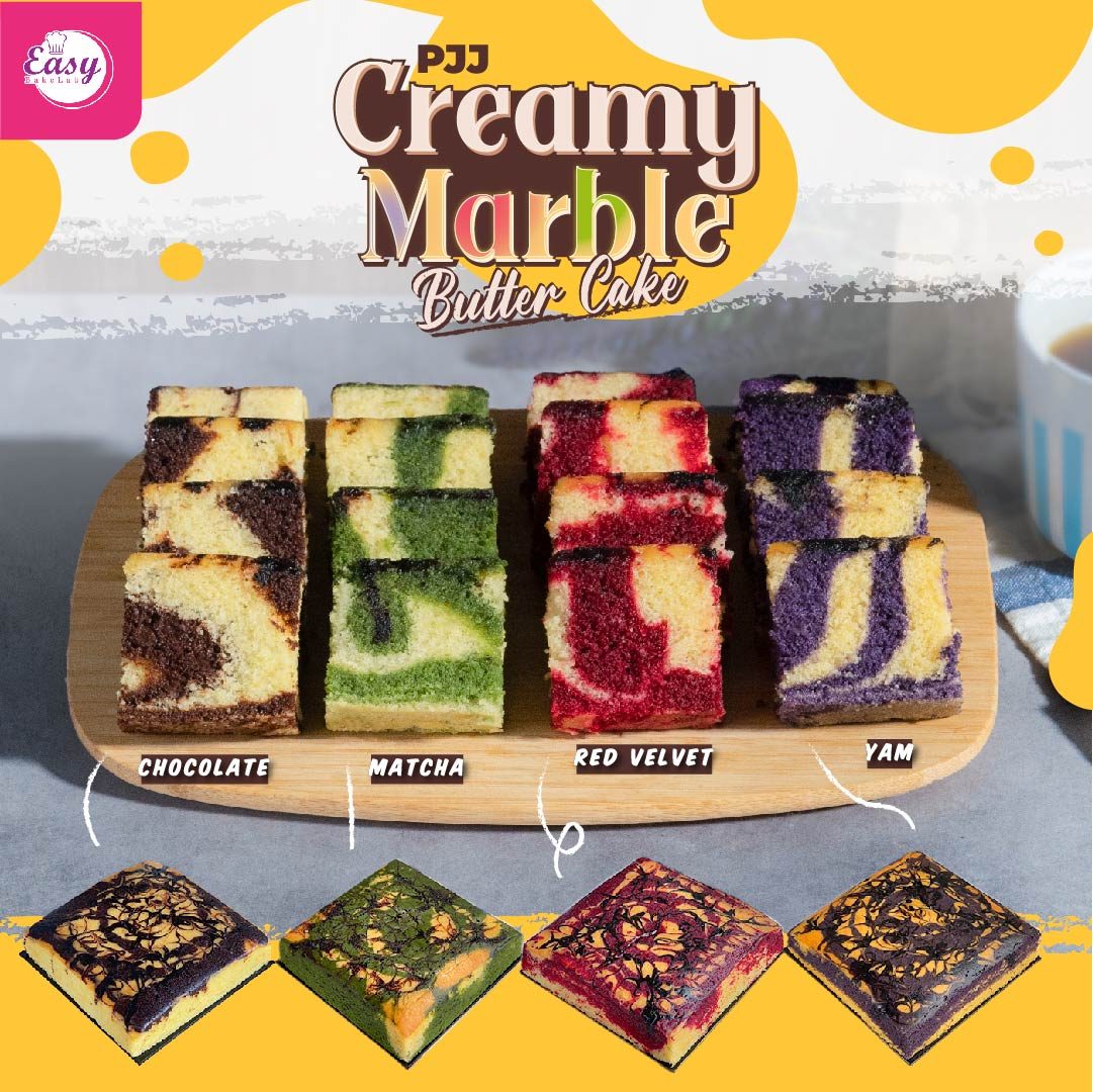 PJJ Creamy Marble Cake (4 Resepi)
