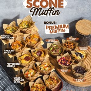 PJJ Scone Muffin (5 Resepi & 5 Bonus)